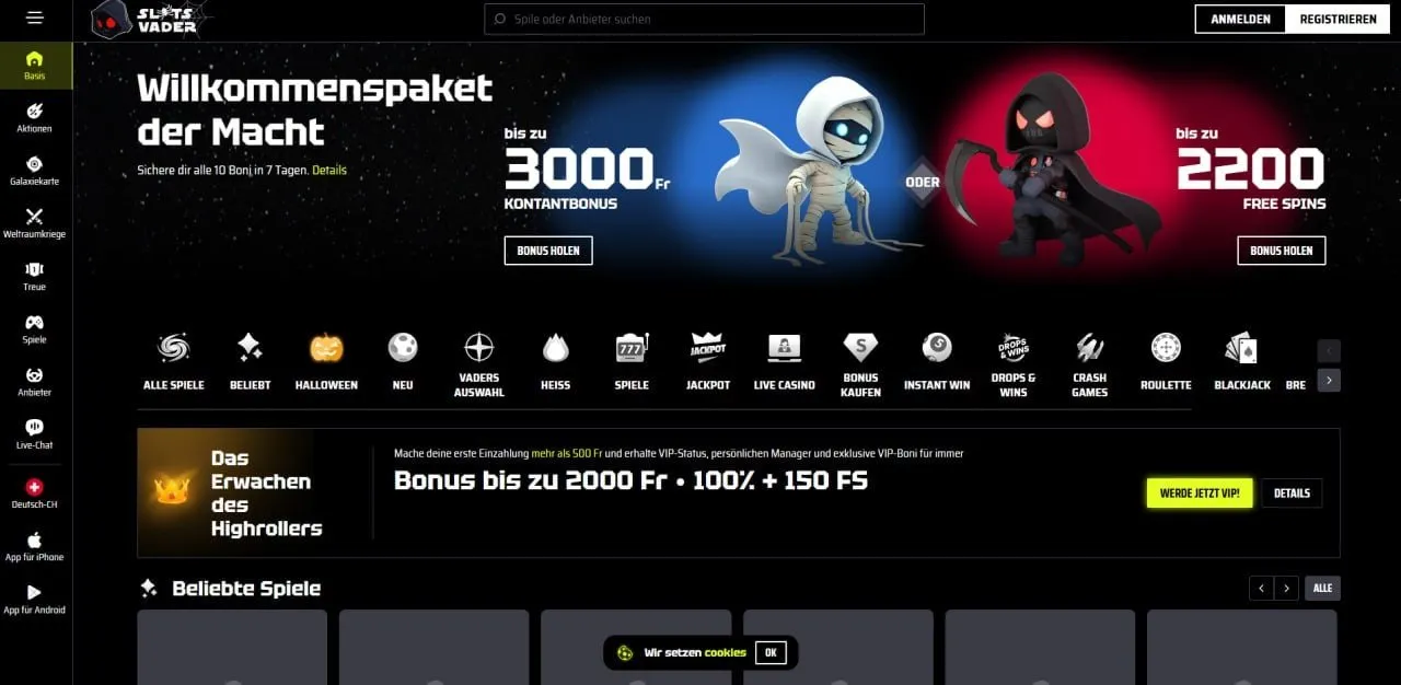 Best Online Casino SlotsVader